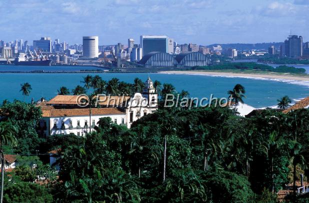 bresil pernambouc 04.JPG - Vue sur Olinda et RecifeOlindaNordestePernamboucoBrésil